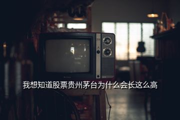 我想知道股票貴州茅臺為什么會長這么高