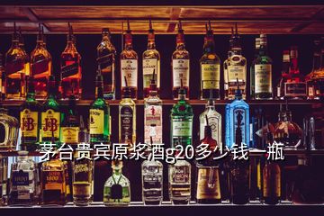 茅臺(tái)貴賓原漿酒g20多少錢(qián)一瓶