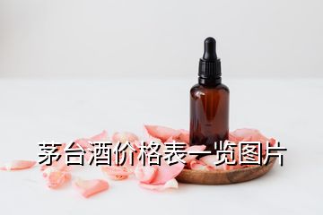 茅臺(tái)酒價(jià)格表一覽圖片