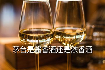 茅臺是醬香酒還是濃香酒