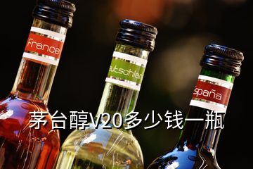 茅臺醇V20多少錢一瓶