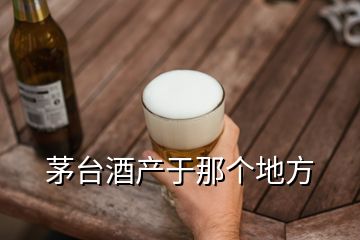 茅臺酒產于那個地方