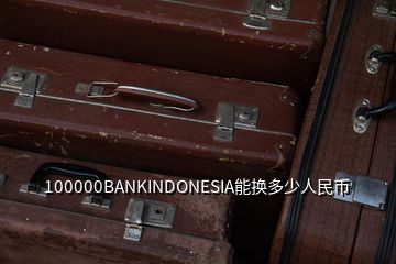 100000BANKINDONESIA能換多少人民幣