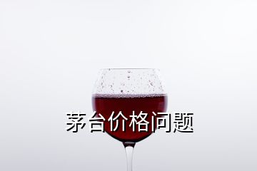 茅臺價格問題