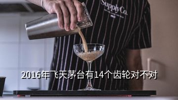 2016年飛天茅臺有14個(gè)齒輪對不對