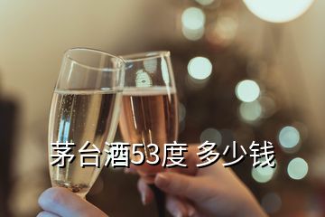 茅臺酒53度 多少錢