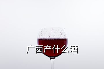 廣西產(chǎn)什么酒