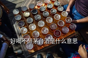 好喝不醉茅臺(tái)酒是什么意思