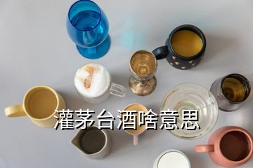 灌茅臺酒啥意思