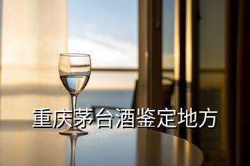 重慶茅臺(tái)酒鑒定地方