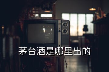 茅臺(tái)酒是哪里出的