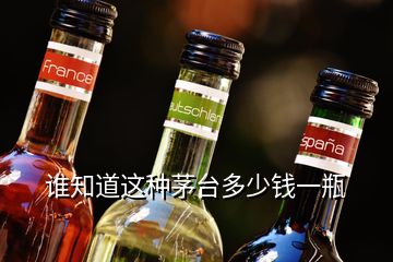 誰(shuí)知道這種茅臺(tái)多少錢一瓶