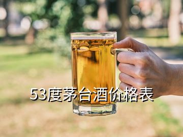 53度茅臺酒價格表