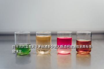 07年出的富貴天下茅臺(tái)酒多少錢大概透明玻璃瓶里面有條玻璃龍