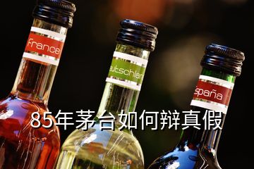 85年茅臺如何辯真假