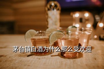 茅臺鎮(zhèn)白酒為什么那么受歡迎