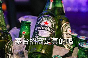 茅臺(tái)招商是真的嗎