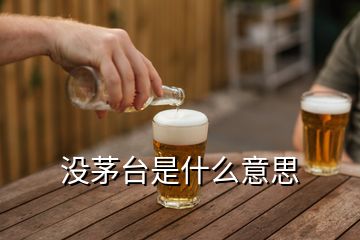 沒茅臺是什么意思