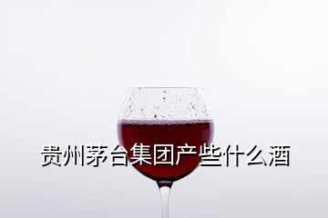 貴州茅臺集團(tuán)產(chǎn)些什么酒