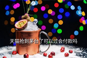 天貓搶到茅臺(tái)了可以過(guò)會(huì)付款嗎