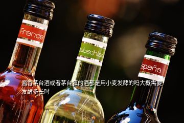 醬香茅臺(tái)酒或者茅臺(tái)鎮(zhèn)的酒都是用小麥發(fā)酵的嗎大概需要發(fā)酵多長(zhǎng)時(shí)