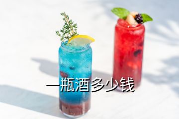 一瓶酒多少錢