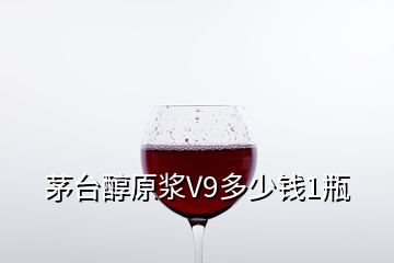 茅臺(tái)醇原漿V9多少錢(qián)1瓶