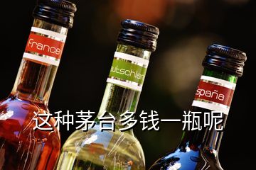 這種茅臺多錢一瓶呢