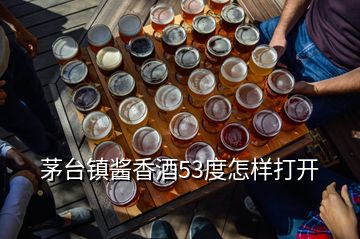 茅臺(tái)鎮(zhèn)醬香酒53度怎樣打開