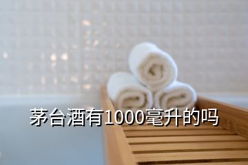 茅臺酒有1000毫升的嗎