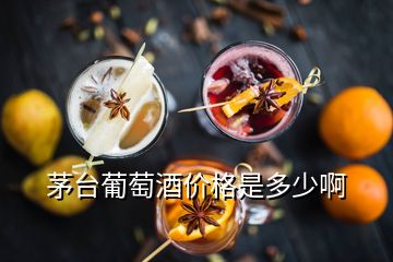 茅臺葡萄酒價格是多少啊