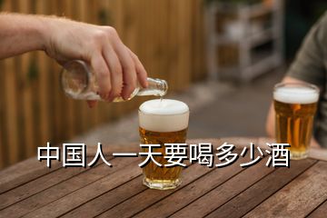 中國(guó)人一天要喝多少酒