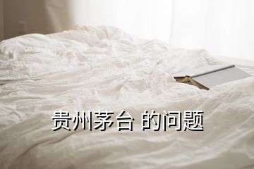 貴州茅臺 的問題