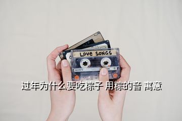 過(guò)年為什么要吃粽子 用粽的音 寓意