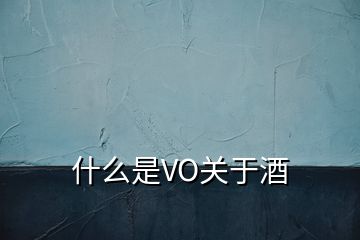 什么是VO關(guān)于酒