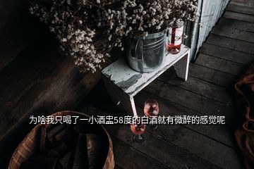 為啥我只喝了一小酒盅58度的白酒就有微醉的感覺(jué)呢