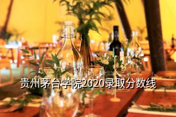 貴州茅臺學(xué)院2020錄取分?jǐn)?shù)線