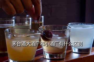 茅臺(tái)酒大酒廠和小酒廠有什么區(qū)別