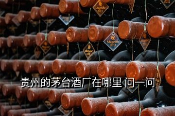 貴州的茅臺(tái)酒廠在哪里 問(wèn)一問(wèn)