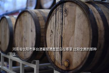 河南省信陽市茅臺酒葡萄酒直營店在哪里 比較全面的那種店