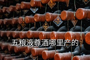 五糧液尊酒哪里產(chǎn)的