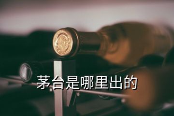 茅臺(tái)是哪里出的