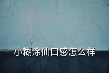 小糊涂仙口感怎么樣