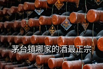 茅臺鎮(zhèn)哪家的酒最正宗