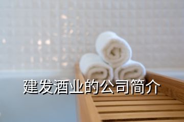 建發(fā)酒業(yè)的公司簡介