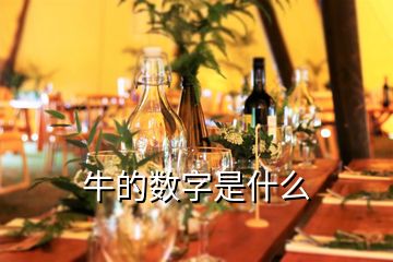 牛的數(shù)字是什么