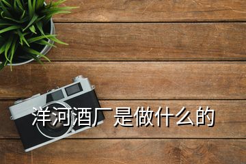 洋河酒廠是做什么的