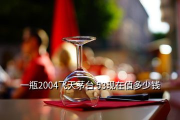 一瓶2004飛天茅臺 53現(xiàn)在值多少錢