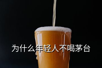 為什么年輕人不喝茅臺