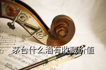 茅臺(tái)什么酒有收藏價(jià)值